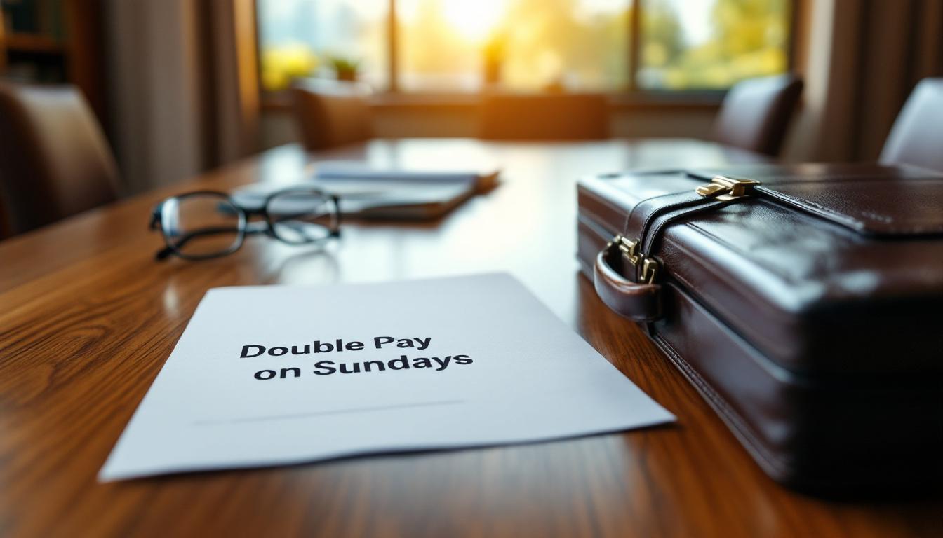 Pourquoi le travail payé double le dimanche est-il autorisé